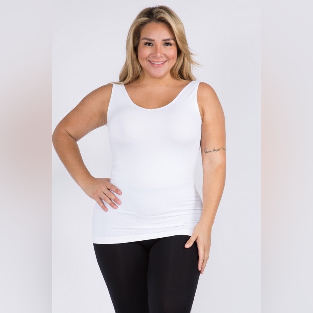 #58 Bailey Seamless Reversible Tank - White